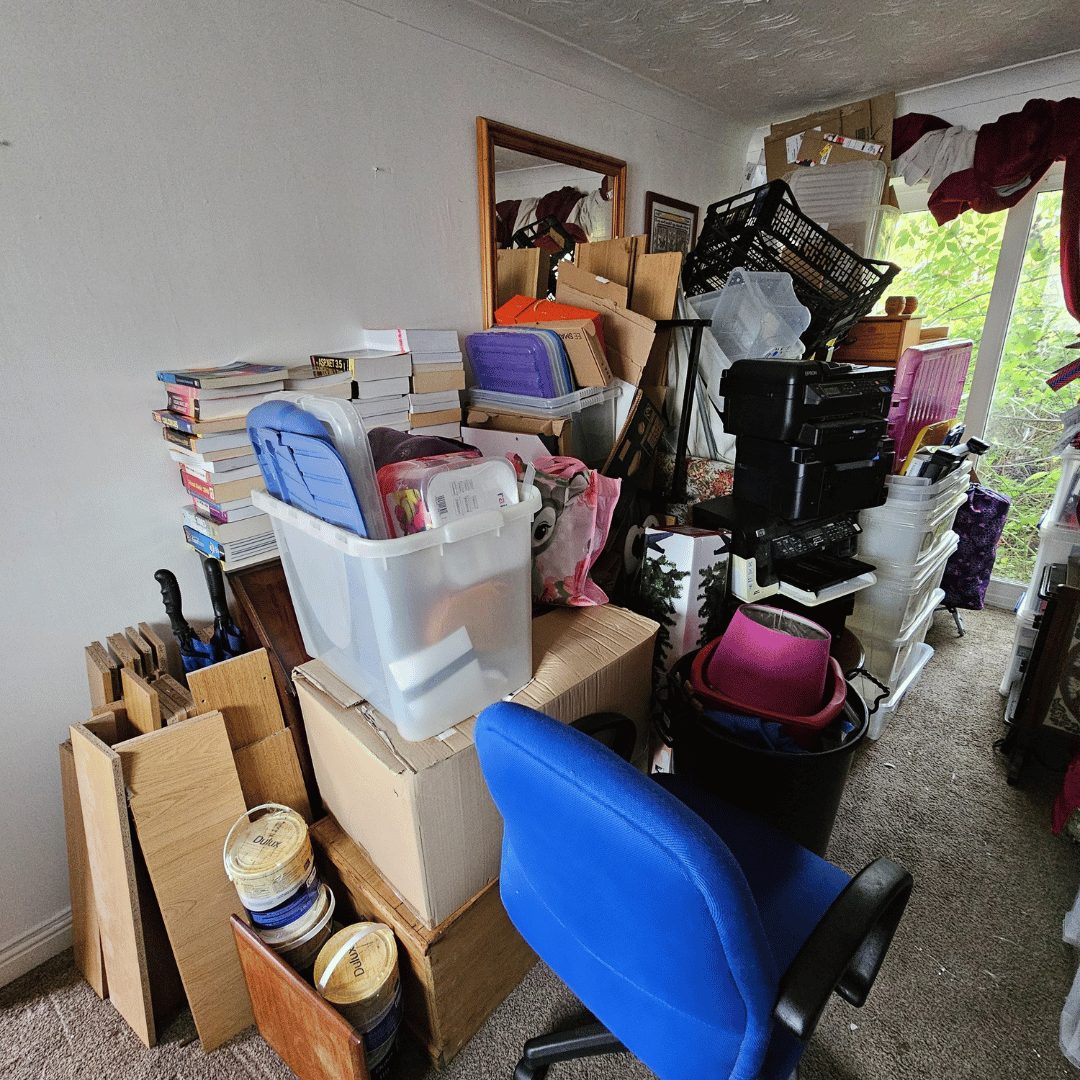 House Clearance Waste piled up during a House Clearance